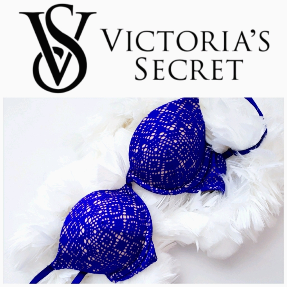 Nwot Victoria's Secret Purple Lace Push up…
